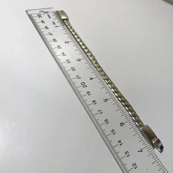 Men's Silver-Tone Cuban Link Bracelet - Picture 2 of 6